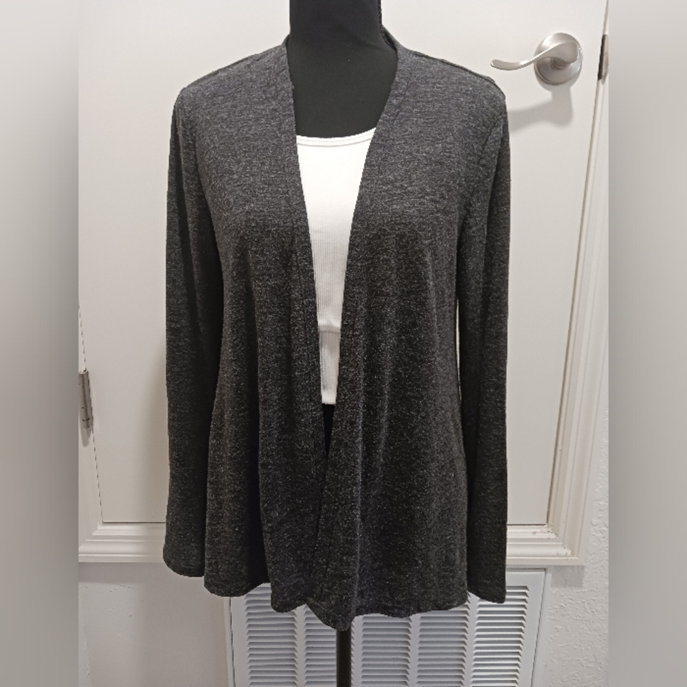 Old Navy Women's Charcoal Open Front Cardigan Size L EUC